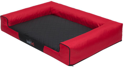 Shtrat për qen Hobbydog Bed Victoria XL, material Codura, dyshek me shkumë, i kuq me dyshek të zi