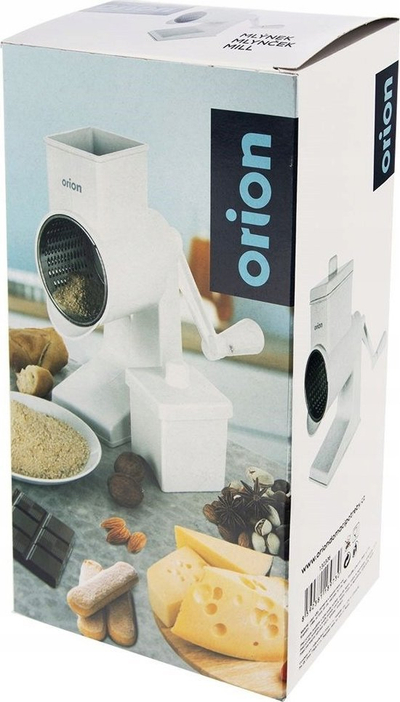 Mulli universal ORION, 26 cm, plastik dhe çelik inoks, argjend me të bardhë