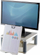 Bazë monitori Fellowes Premium Platinum, me 5 nivele lartësie, me mbajtëse dokumentesh, e bardhë gri