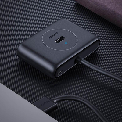 Hub USB Ugreen me 4 porta, USB 3.0, 1 m, i zi