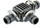 Bashkues Micro-Drip-System T Gardena, 1/2", 2 copë