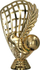 Figurinë plastike futbolli Tryumf H429/G, 12cm, ngjyrë ari
