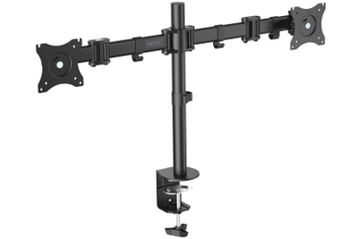 Mbajtëse tavoline për monitorë Digitus DA-90349, 2 monitorë deri 27", rrotullim 360°, e zezë
