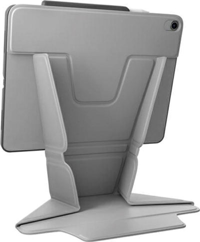Futrollë për tablet Uniq Ryze 360 për iPad Air 11" 2024, rrotullim 360°, me mbajtëse Apple Pencil, gri e çelët