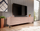 Komod TV Cama Meble RTV Nova, 186x40x48 cm, rozë mat