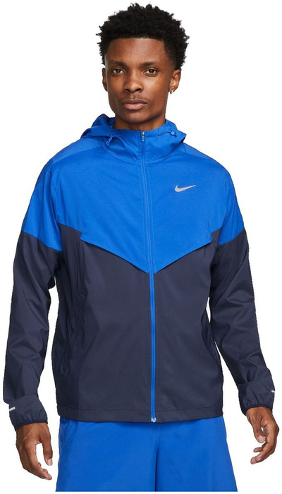 Машка јакна Nike Windrunner Repel, против ветер, со капуљача, сина