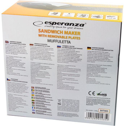 Toster - Esperanza Muffuleta EKT005