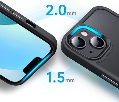 Kapak telefoni Tech-Protect Magmat MagSafe, për iPhone 13, mat, blu e errët