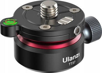 Bazë niveluese mini për tripod Ulanzi TT37, 5 kg, 94 g, e zezë e kuqe