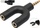 Adapter për kufje Vivanco 45499, 3.5 mm 4‑pin në 2x 3.5 mm, 0.1 m, i zi