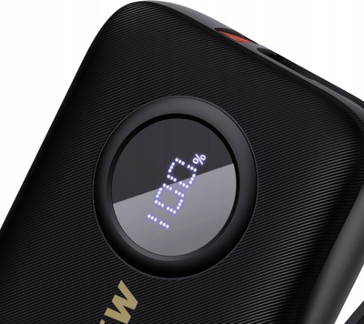 Power bank Dudao K14, 10000mAh, kabllo USB C dhe Lightning, i zi