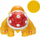Figurë koleksionuese Super Mario Bom Bom, 10 cm, shumëngjyrëshe