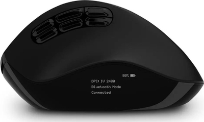 Maus ergonomik CONNECT IT for HEALTH DualMode, pa tela, 2400 DPI, i zi