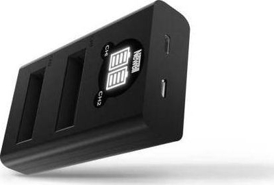 Karikues baterish Newell DL-USB-C Dual, me 2 kanale, për bateri AB1 Osmo Action, i zi