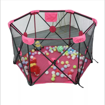Kojë loje Extralink Kids K-462, e palosshme, 120x68cm, rozë