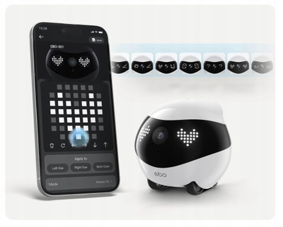 Robot monitorues EnaBot Ebo Air 2 Home, kamera 2K, WiFi, i bardhë