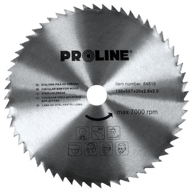 Sharrë rrethore për dru Proline, 250x30 mm