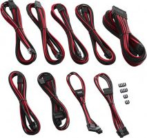 Сет кабли CableMod ZUAD-918, за PSU Corsair AXI HXi RM, ModMesh, црно црвен