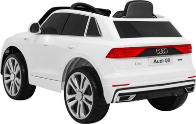 Makina elektrike për kalamaj Audi Q8 Lift, me telekomandë, rrota EVA, e bardhë