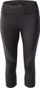 Legginsa sportive IQ Cross The Line Nukia 3/4, për vrap, me xhep, të zeza