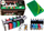 Set poker Texas Hold'em, 2 tufa letra, 200 zhetona, jeshil