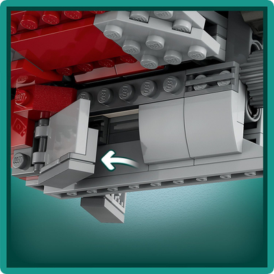Set LEGO Star Wars Jedi Shuttle T-6 Ahsoka Tano 75362, 601 copa, 9 vjeç+