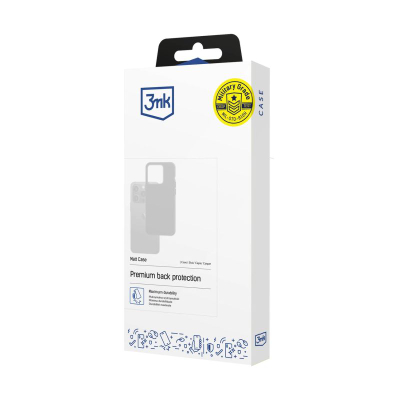 Kllëf telefoni 3mk Matt Case për Motorola Edge 60 Neo 5G, TPU i butë, mbrojtje e pasme, i zi mat