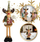 Figurine dekori Ecarla Reindeer KSN157, këmbë të zgjatshme 62 cm, kafe