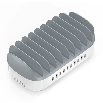 Stacion karikimi i zgjuar Orico DUK-10P-V1, 10 porta USB-A, 120W, i bardhë