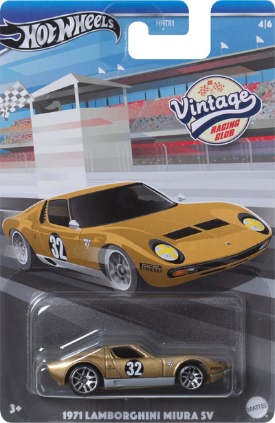 Makina lodër Hot Wheels Vintage Racing Roy Car, shkallë 1:64, metal die cast, shumëngjyrëshe