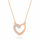 Set bizhuterish bronzi me zircone Hearts SET259R (varse dhe vathë)