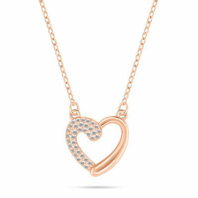 Set bizhuterish bronzi me zircone Hearts SET259R (varse dhe vathë)