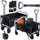 Karrocë palosëse kopshti Foldable Garden Beach, 120L, kapacitet 80 kg, e zezë