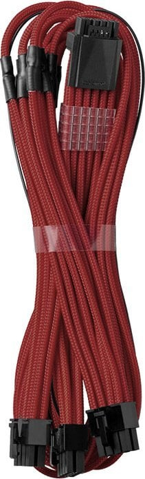 Kabllo energjie Cablemod PRO ModMesh RT 12VHPWR në 3x PCI-e, 60cm, e kuqe e errët