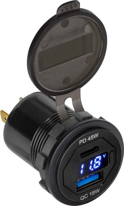 Karikues makine USB Type C, 63W, Quick Charge 3.0, i zi