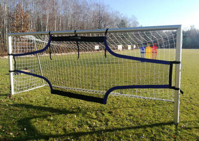 Mbulesë trajnimi futbolli Accuracy Shot, 5x2 m, për portë standarde, e zezë