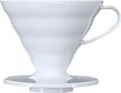Përgatitës kafeje Hario V60-02, plastik, i bardhë