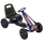 Gokart me pedale Enero Sports Go-Kart 01, deri 30 kg, me frena dore, blu e zi