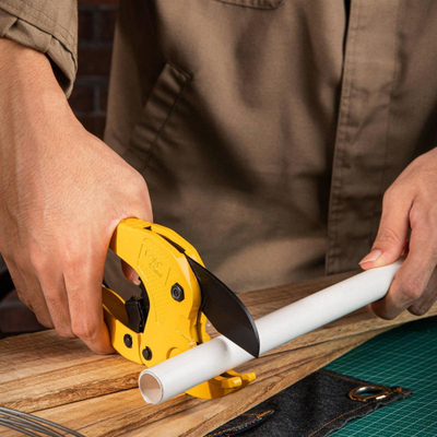 Prerëse tubash Deli Tools EDL350042, deri 42mm, çelik 65Mn, e verdhë