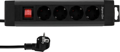 Zgjatues elektrik REV 0014412513, me 4 dalje, kabllo 1.9 m, i zi