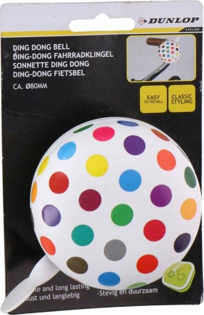 Zile biçiklete Dunlop Ding Dong Dots 2, montim i lehtë, me pika, shumëngjyrëshe