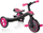 Tricikël 4-në-1 Globber Explorer Trike, me tendë dielli, rrip sigurie 5 pika, rozë