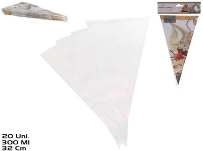 Qese pastiçerie KITCHEN&GO, 20 copë, 300ml, transparente