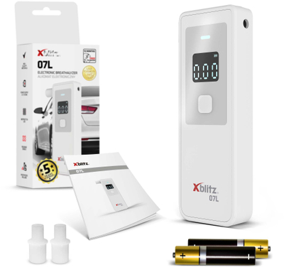 Alkooltest Xblitz 07L, sensor gjysmëpërçues, ekran LCD, i zi