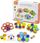 Loja druri edukative Viga Peacock Colour Matching, Montessori, 3+, shumëngjyrëshe