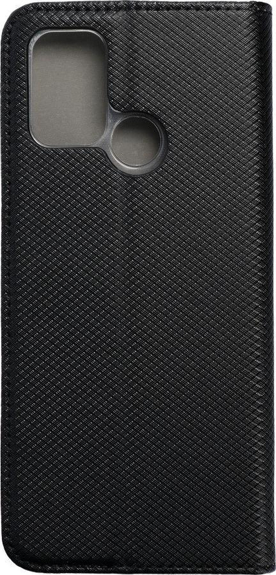 Këllëf magnetik për Realme 7i, tip libër, me xhepa kartash, i zi