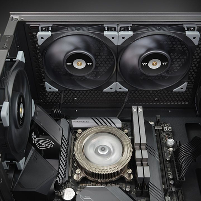 Ventilator PC Thermaltake Toughfan 14, 140mm, set 2 copë, gri