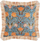 Jastëk dekorativ Beliani MITELLA, 45 x 45 cm, velvet me lule, blu