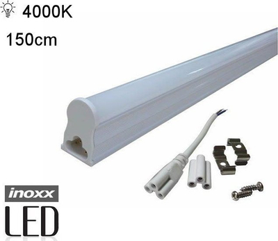 Llampë lineare LED Inoxx T5 150cm, 22W, 4000K, e bardhë
