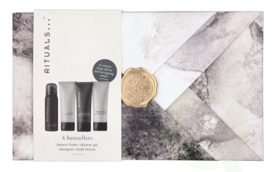 Set për trup & flokë Rituals Homme Invigo rating Treat, Shkumë për dush, 50ml + Shampo, 70ml + Xhel për dush, 70ml, + Losion për trup, 70ml